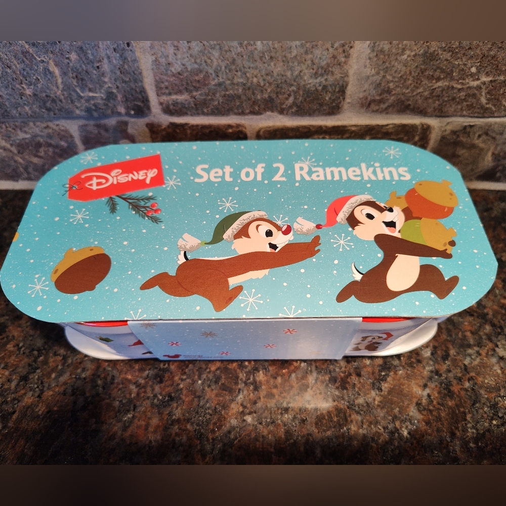 Disney Chip and Dale Christmas Ramekins Set -
